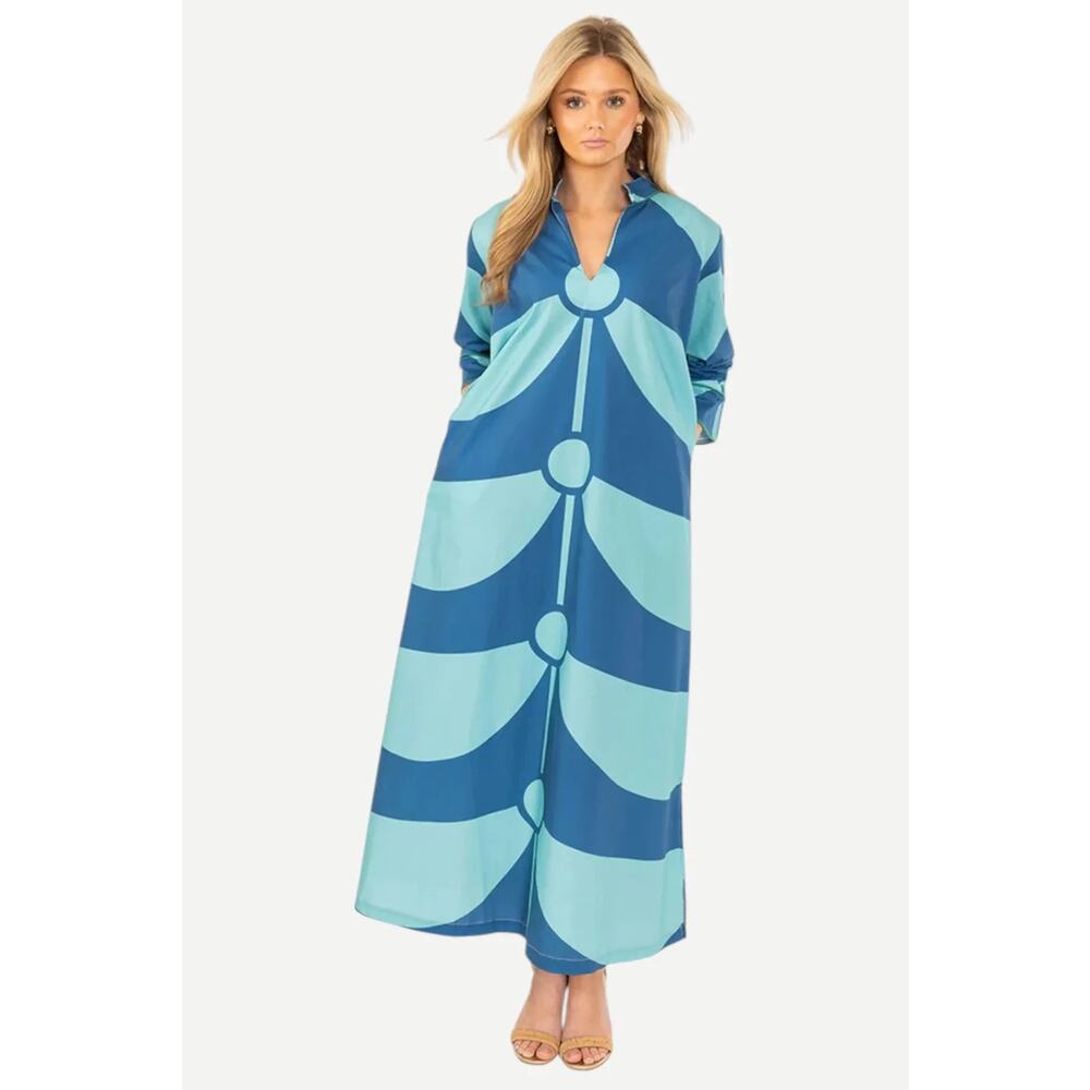 House of MBR Charleston Blue Toddy Dress NWT size XL